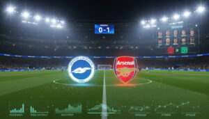 Brighton mot Arsenal FC Laguppställning – 0-1, byten och tidslinje